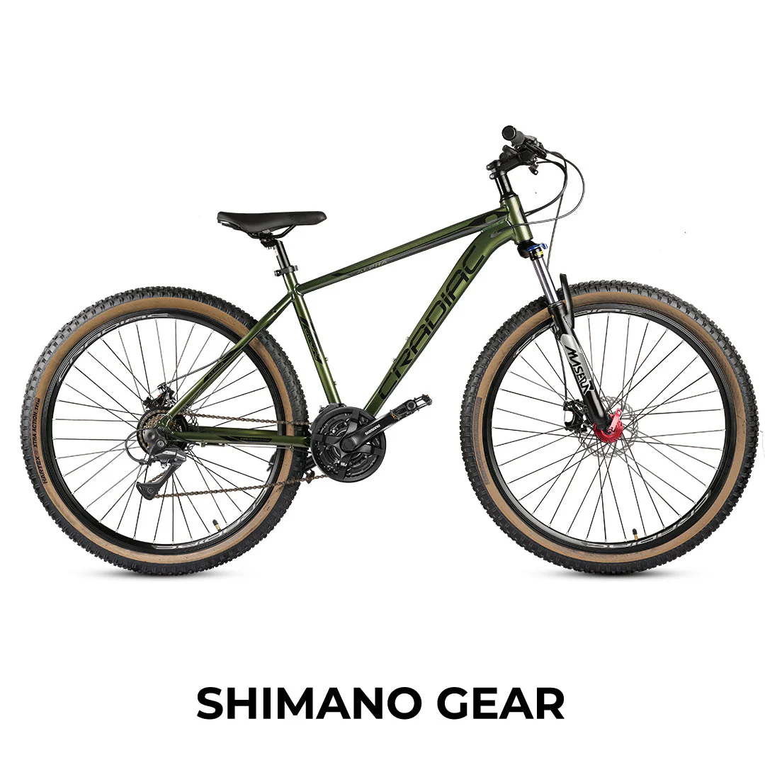 CRADIAC Alpha PRO GEN 2-21 Speed 6061 Alloy Cycle 29 T 21 Speed Gear Bicycle For Men With Front Zoom Lockout Suspension & Dual Disc Brake Mountain Bike | 15+ Years, Unisex, 18 Inch, Militorygreen - Image 3