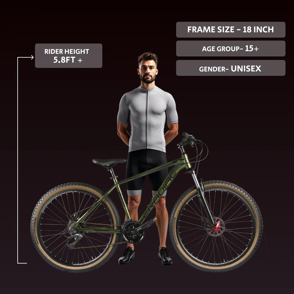 CRADIAC Alpha PRO X | 6061 Alloy Cycle| 29 T 21 Speed Gear | Bicycle for Men with Front Remote Lockout Suspension & Dual Disc Brake Mountain Bike | Ideal for 15+ Years, Unisex, Frame Size : 18 inch - Image 7