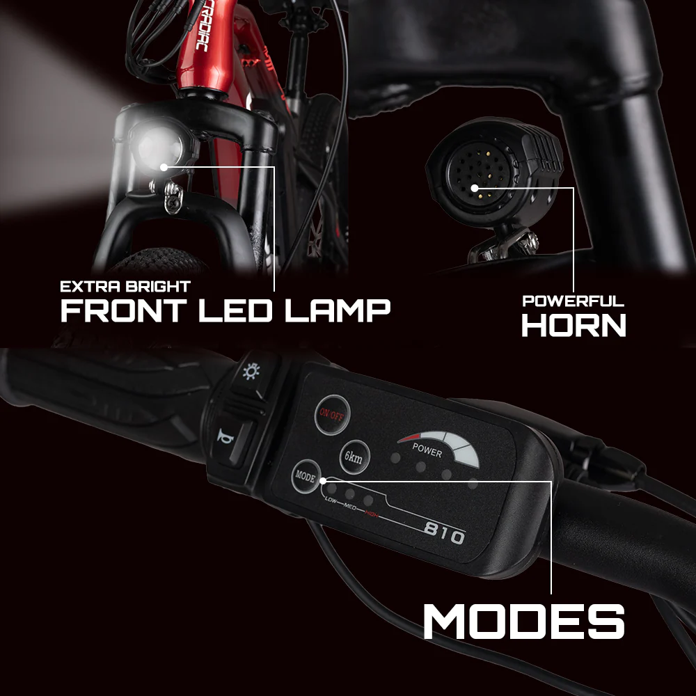 CRADIAC - ATLUS 7 Speed | 27.5 Inches 7 Geared Lithium-ion (Li-ion) Electric Cycle (ATLUS 7 Speed) - Image 6