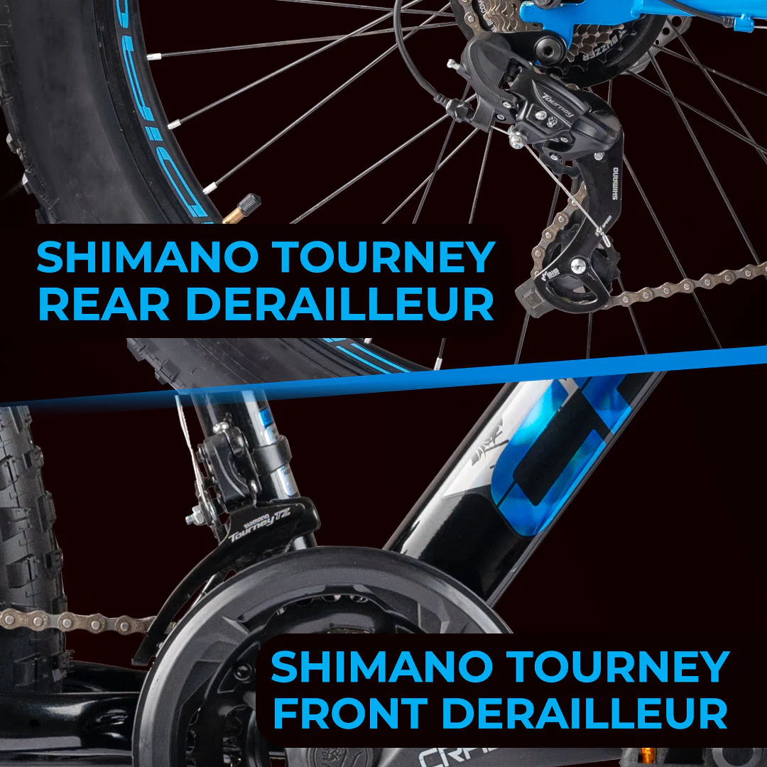 CRADIAC - Black Ninja Fat | 21 Speed Geared MTB Cycle| 26" Inch Mountain Bike | 26 * 300 Fat Tires | DISC Brakes | Suspension Fork | Hitensile Steel Frame | for 15+ Years Men/Boys/Girls, Front - Image 3