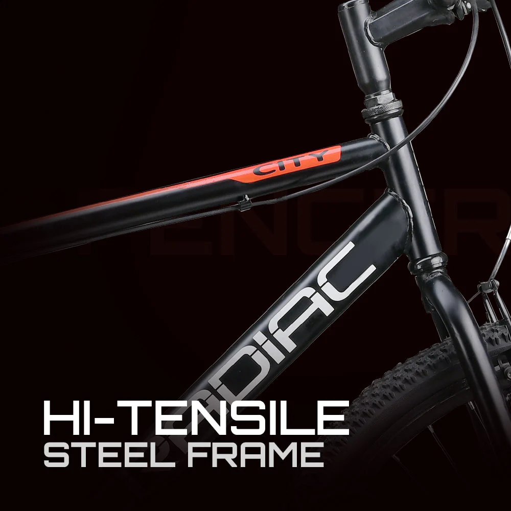 CRADIAC - City Single Speed Cycle | 26" Inch City Bike | Rigid Fork| 18.5 Inch High Performance hitensile Steel Frame |Front Tyre with QR | Ideal for 12+ Years Boys/Men/Girls - Image 6