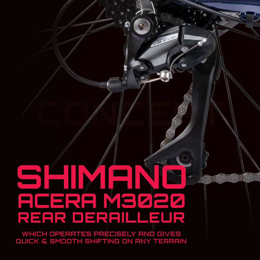 CRADIAC - Concept | 24 Speed Geared Gravel Bike | 700 * 47C Gravel Cycle| Alloy Rigid Fork | 18.5" Inch Frame | Disc Brakes | 6061 Alloy Frame | for 14+ Years Men/Boys/Girls - Image 4