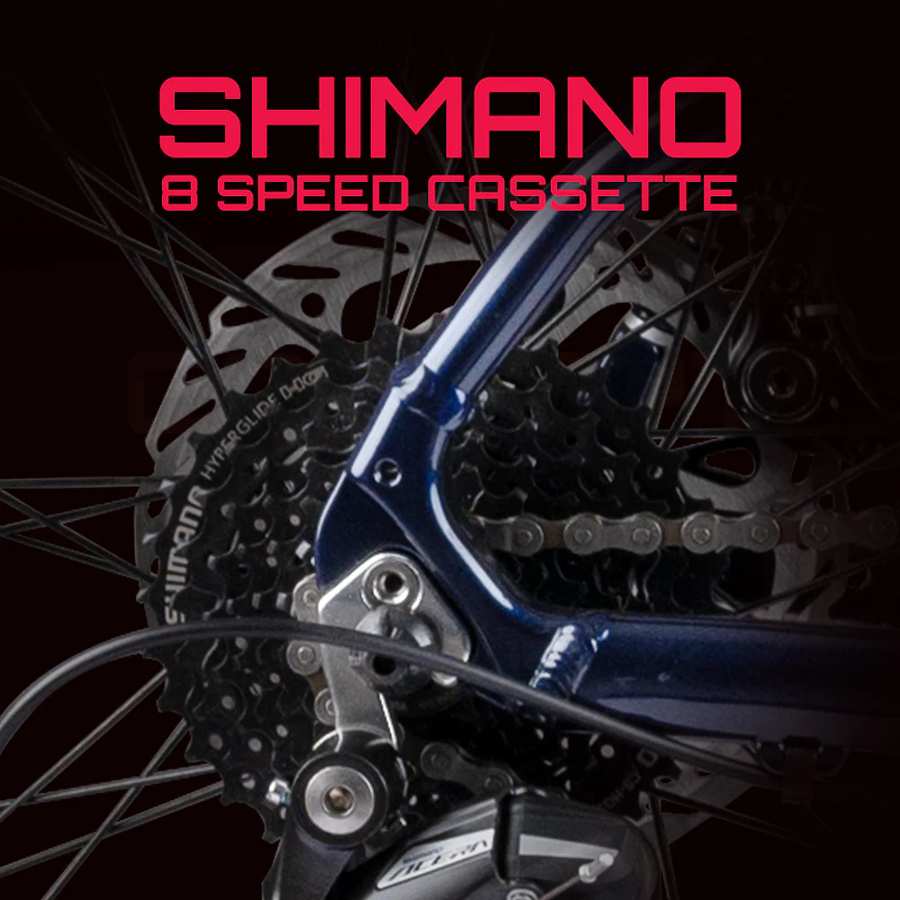 CRADIAC - Concept | 24 Speed Geared Gravel Bike | 700 * 47C Gravel Cycle| Alloy Rigid Fork | 18.5" Inch Frame | Disc Brakes | 6061 Alloy Frame | for 14+ Years Men/Boys/Girls - Image 8