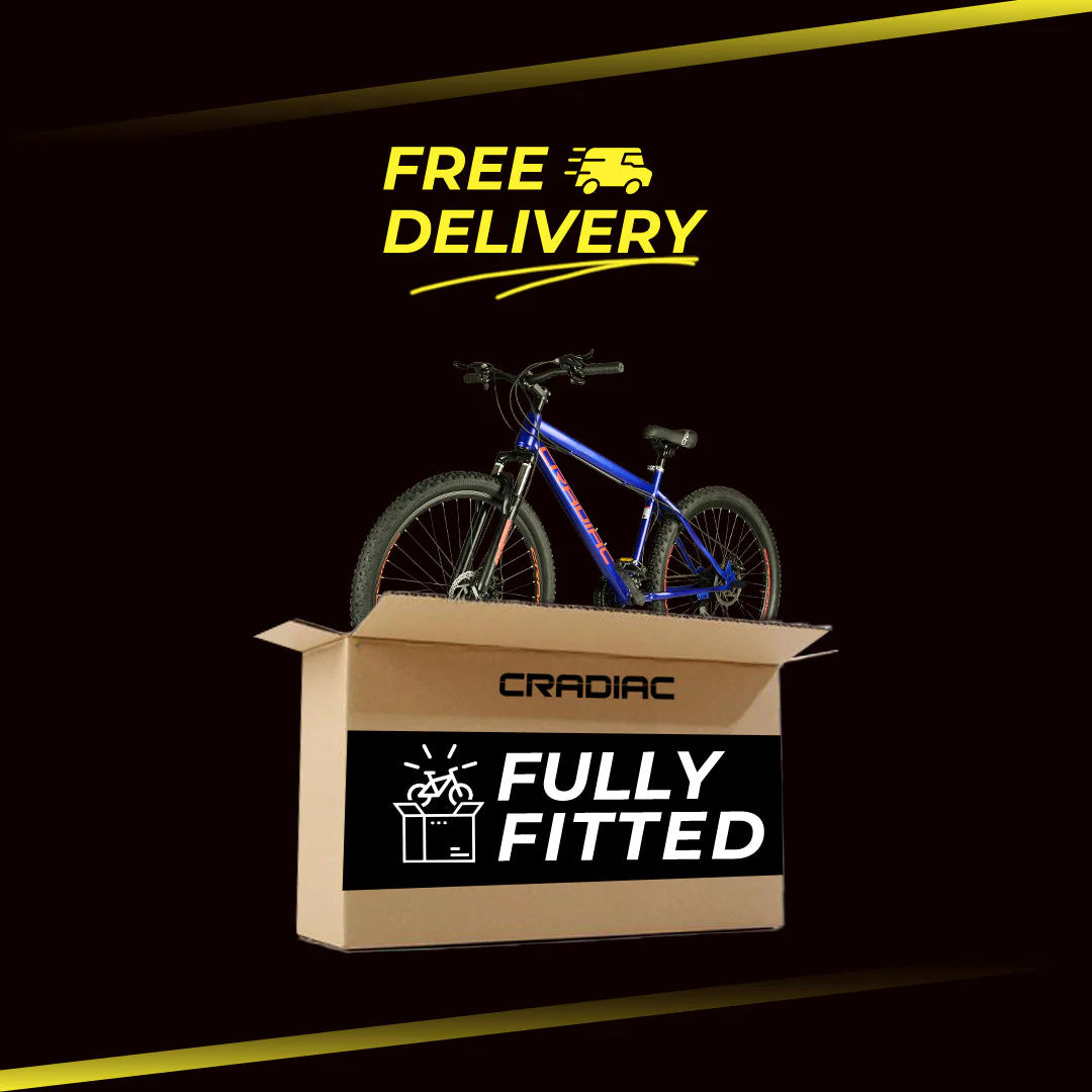 CRADIAC Discover PRO 7 Speed Steel High Performance Gear Hybrid Cycles for Men with Front Suspension & Disc Brakes | Ideal for 15+ Years, Unisex, Frame Size : 18.5 Inch | 700 * 35C Tires - Image 9