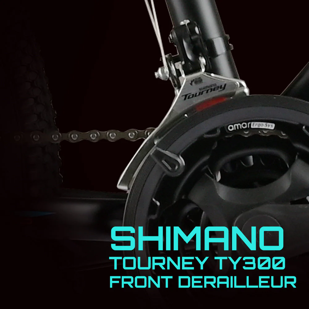 CRADIAC Globetrotter 21 Speed MTB, 26 Inch Steel Geared High Performance Mountain Cycle for Men with Front Suspension & Dual disc Brakes | Ideal for 12+ Years, Unisex, Frame Size - 18.5 Inch - Image 6