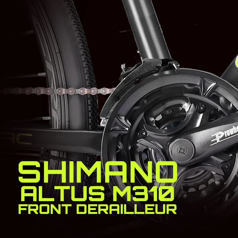 Cradiac Gunner PRO 21 Speed 6061 Alloy Hybrid Cycle 21 Geared Bicycle for Men with Front Lockout Suspension & Disc Brake Hybrid Bike | Ideal for 15+ Years, Unisex, Frame Size : 18.5 Inch, Grey - Image 6