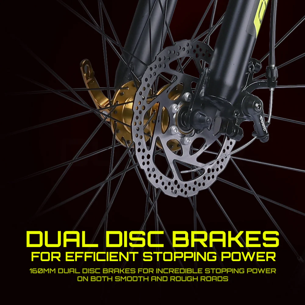 Cradiac Gunner PRO 21 Speed 6061 Alloy Hybrid Cycle 21 Geared Bicycle for Men with Front Lockout Suspension & Disc Brake Hybrid Bike | Ideal for 15+ Years, Unisex, Frame Size : 18.5 Inch, Grey - Image 7