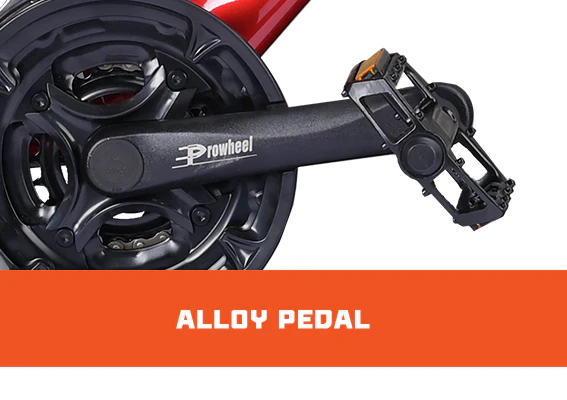 Cradiac Machine 21 Speed 6061 Alloy Hybrid Cycle 21 Geared Bicycle for Men with Rigid Fork & Dual Disc Brake Hybrid Bike | Ideal for 15+ Years, Unisex, Frame Size : 19.5 Inch, Metalic Red - Image 7