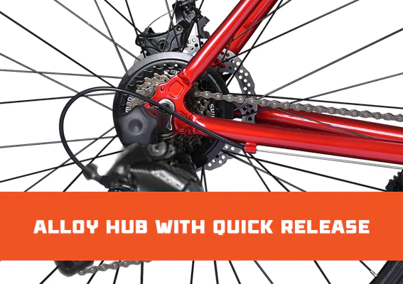 Cradiac Machine 21 Speed 6061 Alloy Hybrid Cycle 21 Geared Bicycle for Men with Rigid Fork & Dual Disc Brake Hybrid Bike | Ideal for 15+ Years, Unisex, Frame Size : 19.5 Inch, Metalic Red - Image 8