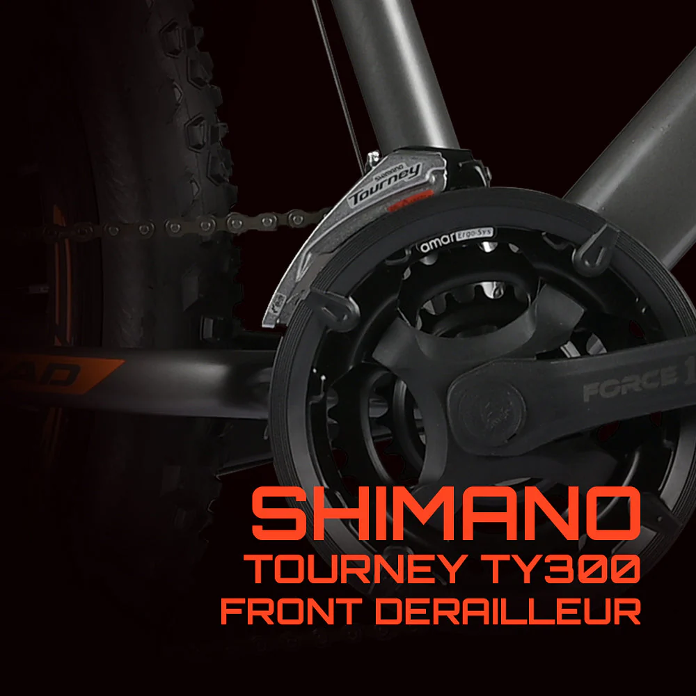 Cradiac Squad 21 Speed High Performance Steel Mountain Cycles for Men with Front Suspension & Dual Disc Brake 21 Geared MTB Bike 29 T | Ideal for 15+ Years, Unisex, Frame Size : 18.5 inch - Image 6