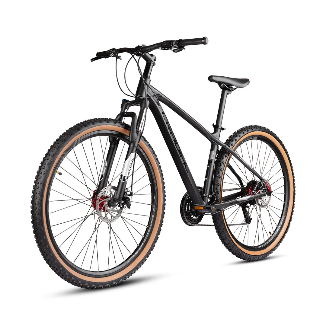 CRADIAC - Wolf 21 Gear MTB Cycle | 29" Inch Mountain Bicycle | Zoom Lockout Suspension | 6061 Light Weight Alloy Frame | Dual Disc Brakes | Ideal for 14+ Years Men/Boys | Carbon Black - Image 3