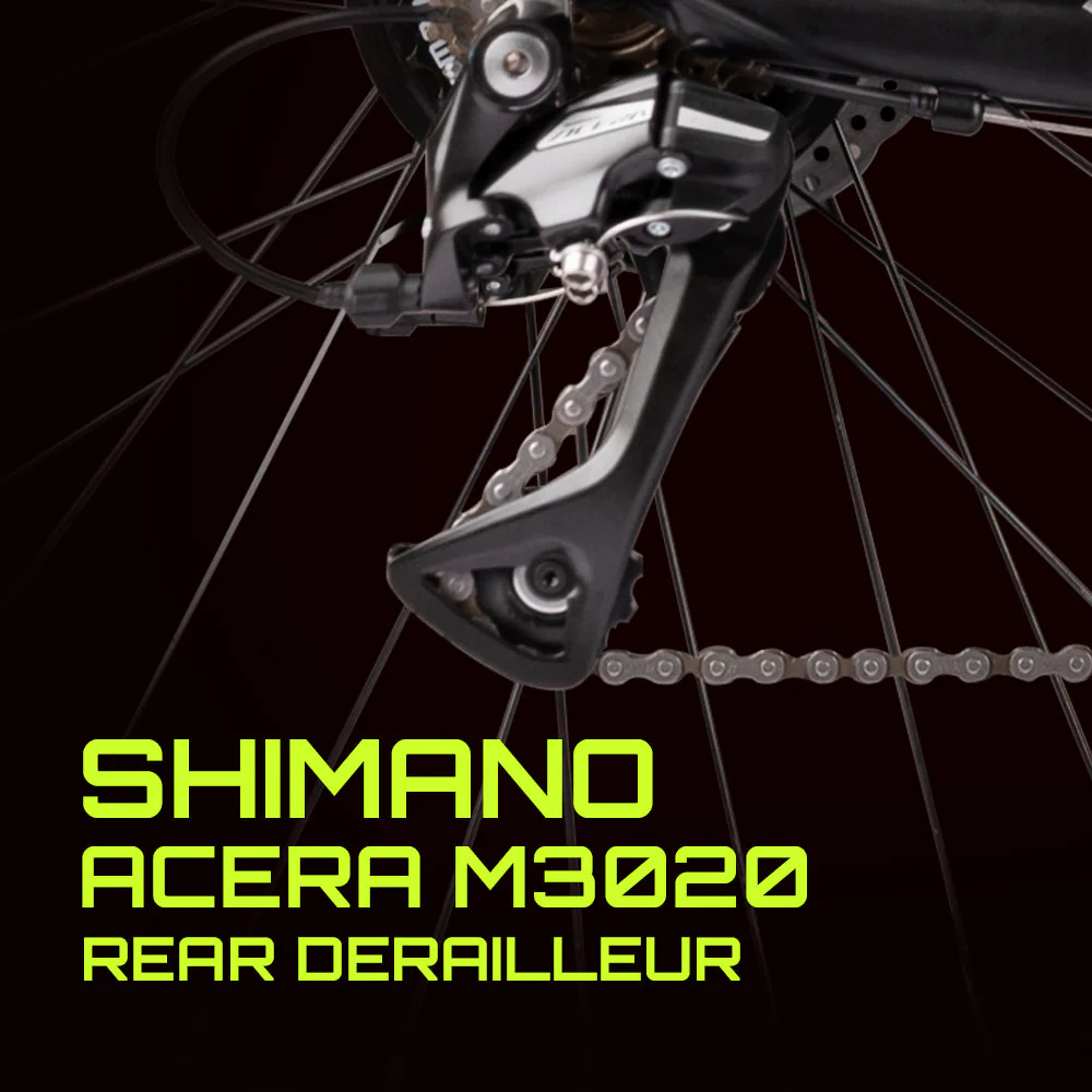 CRADIAC - Wolf 21 Gear MTB Cycle | 29" Inch Mountain Bicycle | Zoom Lockout Suspension | 6061 Light Weight Alloy Frame | Dual Disc Brakes | Ideal for 14+ Years Men/Boys | Carbon Black - Image 4