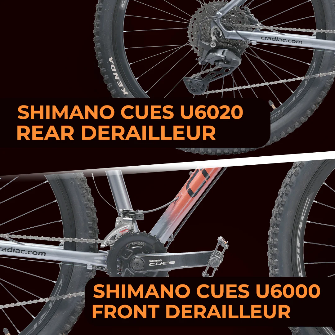 CRADIAC - XC 3000 | 2x11 Speed Gear Cycle | 27.5" Inch Mountain Bike | Hydraulic Disc Brakes | SR SUNTOUR Lockout Suspension | High Performance Alloy Frame | for 14+ Boys/Girls/Men - Image 5