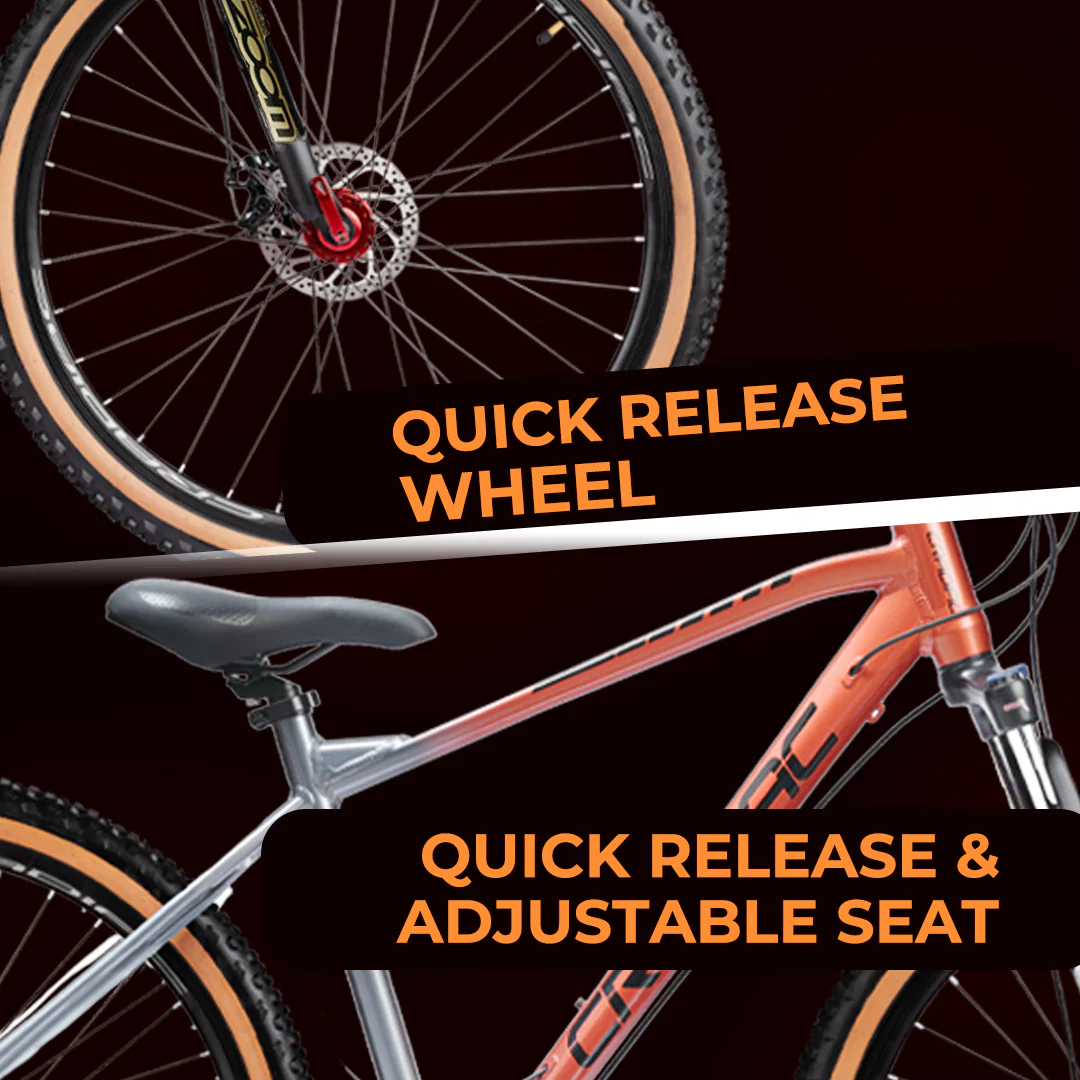 CRADIAC - XC 3000 LITE | 2x11 Speed Gear Cycle | 27.5" Inch Mountain Bike | Hydraulic Disc Brakes | Zoom Lockout Suspension | High Performance Alloy Frame | for 14+ Boys/Girls/Men - Image 7