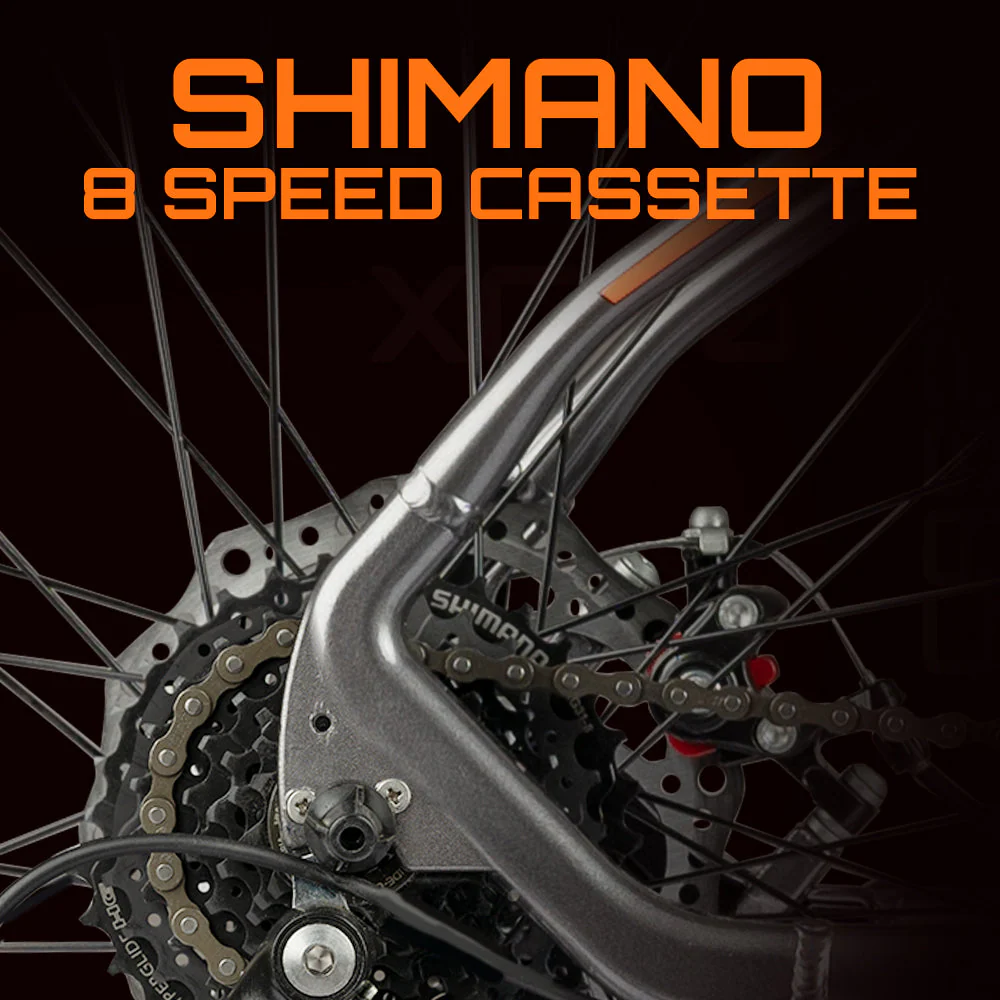 Cradiac XC 900 24 Speed 6061 Alloy Cycle 27.5 T 24 Geared Bicycle for Men with Front Zoom Lockout Suspension & Dual Disc Brake Mountain Bike | Ideal for 14+ Years, Unisex, Frame Size : 18 Inch, Grey - Image 4